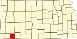 Seward County na mapě Kansasu