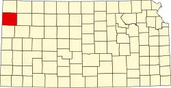 Sherman County na mapě Kansasu
