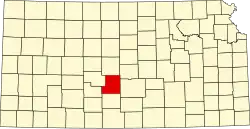 Stafford County na mapě Kansasu