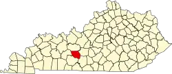 Carlisle County na mapě Kentucky