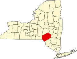 Delaware County na mapě New Yorku