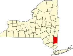 Dutchess County na mapě New Yorku