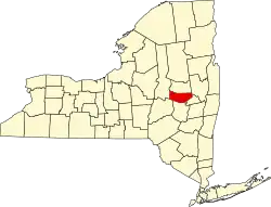 Montgomery County na mapě státu New York