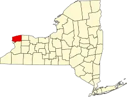 Niagara County na mapě New Yorku