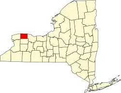 Orleans County na mapě New Yorku