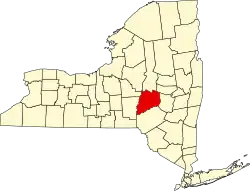 Otsego County na mapě státu New York