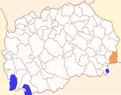 Opština Novo Selo na mapě