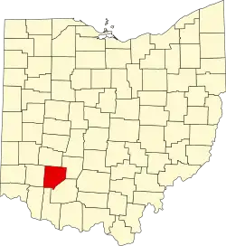 Brown County na mapě Ohia