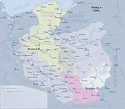 Polsko za vlády Přemysla II. v roce 1295