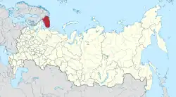 Murmansk na mapě