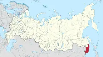 Ussurijsk na mapě