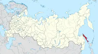 Korsakov na mapě