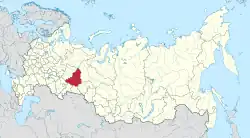 Jekatěrinburg na mapě
