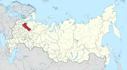 Vologda na mapě