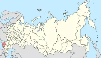 Anapa na mapě