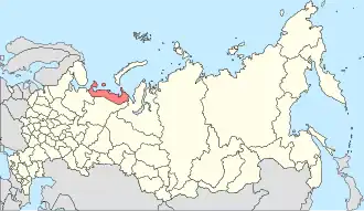 Narjan-Mar na mapě