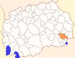 Poloha opštiny Strumica