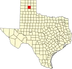 Carson County na mapě Texasu