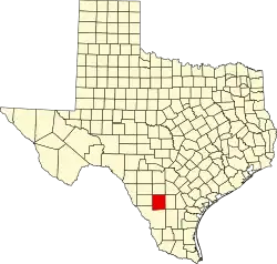 La Salle County na mapě Texasu