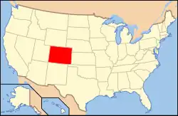 Colorado Springs na mapě