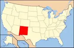 Los Alamos, New Mexico na mapě