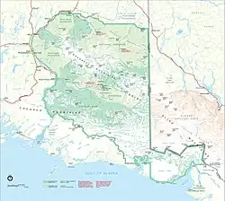 Mapa národního parku