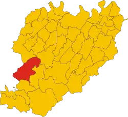 Bobbio na mapě