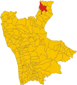Oriolo na mapě