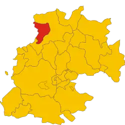 Sperlinga na mapě