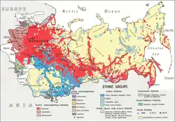 Etnografická mapa z roku 1970