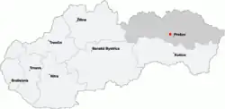 Veľký Šariš na mapě