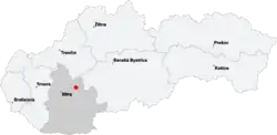 Zlaté Moravce na mapě