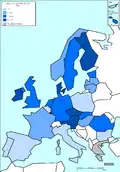 Mapa 2 – Hustota velkých podniků v roce 2003