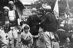 Příjezd svatební hostiny ve Štirovici