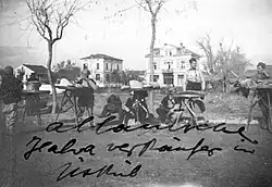 Albánští obchodníci s halvou, Skopje, 1907