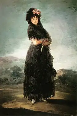 Portrét Marie Anny z Valdštejna od Francisca Goyi z roku 1797/1798.