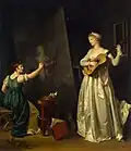 Marguerite Gérard - umělec malující portrét hudebníka
