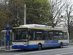 Trolejbus Škoda 24Tr z roku 2006 v Mariánských Lázních