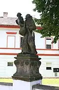 Mariánské Radčice - socha na mostě Felix.JPG