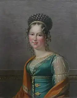 portrét Marie Antonie Koháry de Csábrág, první polovina 19. století