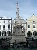 Mariánský sloup boční pohled
