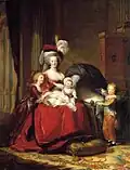 Marie Antoinetta s dětmi od Elisabeth Le Brun v roce 1787