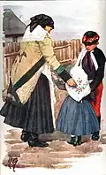 Marie Gardavská - Stařenka s vnoučaty