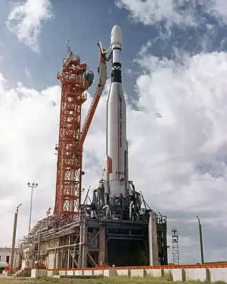 Atlas s Marinerem 3 na rampě LC-13, 4. listopad 1964
