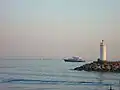 Pohled na Marmarské moře ze břehu Istanbulu (Kumkapi)