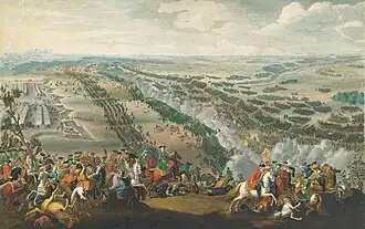 Bitva u Poltavy od Denise Martense mladšího, 1726