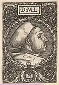 Martin Luther v čepici univerzitního mistra