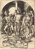 Martin Schongauer, Bičování Krista