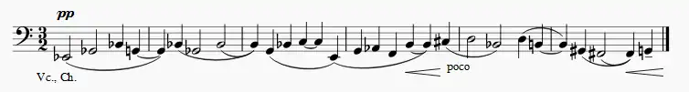 Martinu Symphony No. 1, 3dr movement, theme