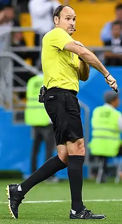Lahoz v roce 2018 během zápasu Mistrovství světa